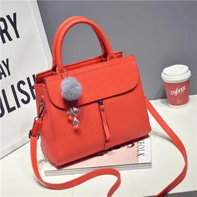 21club brand women fur ball ornaments totes zipper medium handbag hotsale lady party purse new shoulder messenger crossbody bags