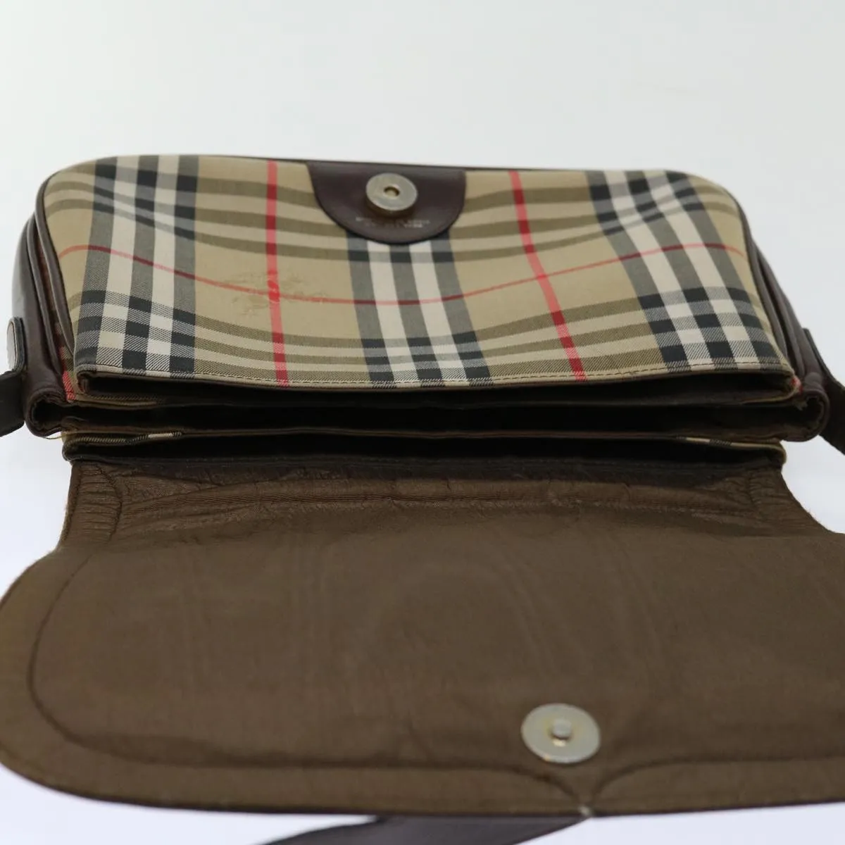 BURBERRYSs Nova Check Shoulder Bag Canvas Beige  ki4096