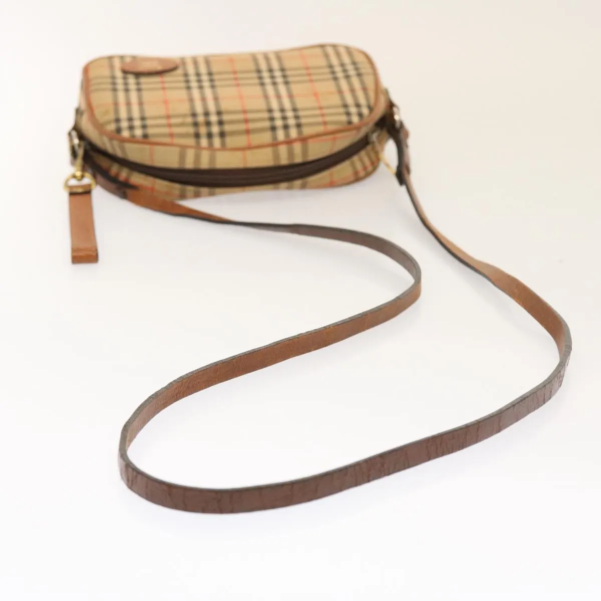 BURBERRYSs Nova Check Shoulder Bag Nylon Beige  ti1214