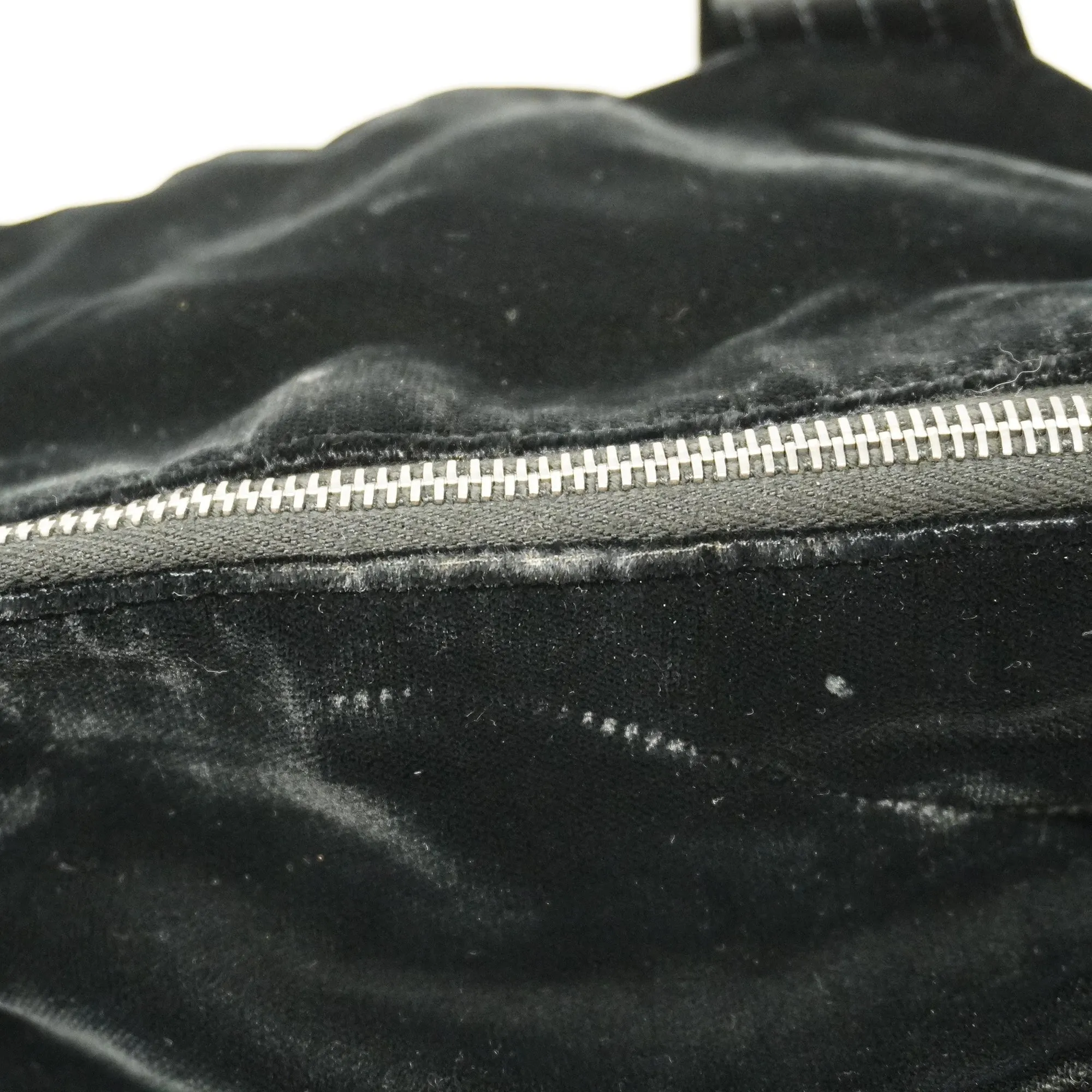 CHANEL  Boston Bag Men,Women,Unisex Satin,Leather Boston Bag Black