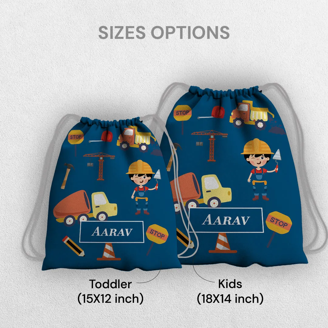 Little Builder Drawstring Bag (kids)
