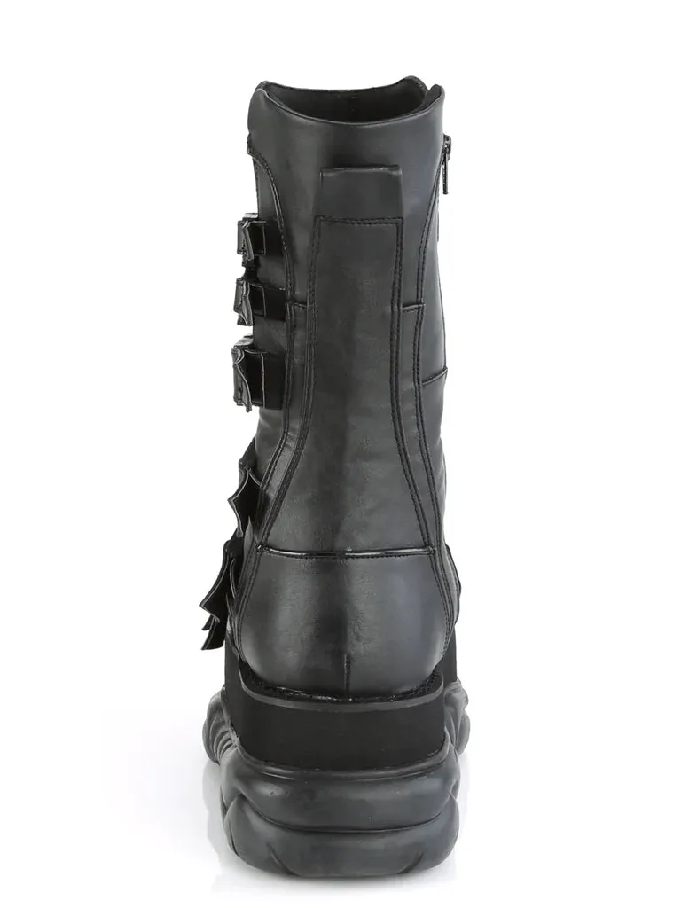 NEPTUNE-210 - BLACK VEGAN LEATHER - US MENS 10