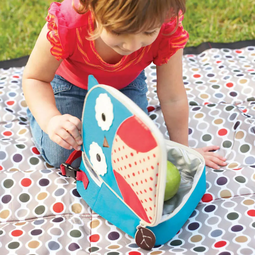Skip Hop Zoo Lunchie Insulated Kids Lunch Bag, Owl for Kids Ages 3 