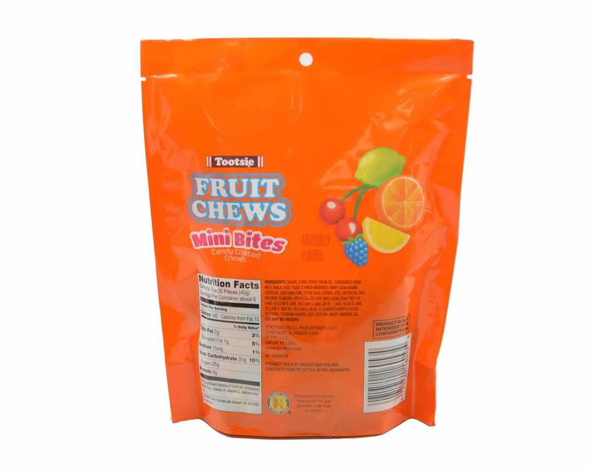 Tootsie Fruit Chew Mini Bites Bags Full Case