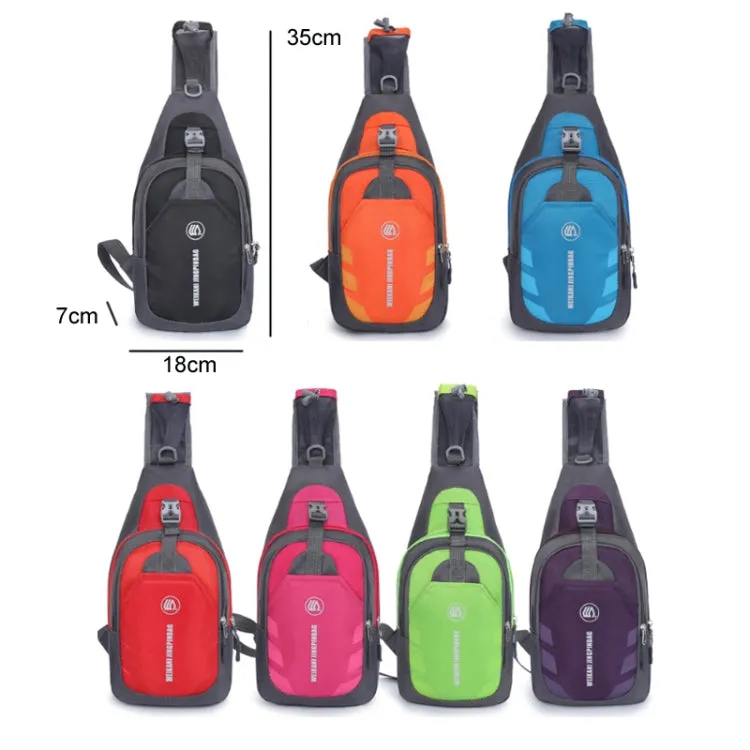 WEIKANI Single Shoulder Diagonal Mini Chest Bag Outdoor Sports Bag(Blue)