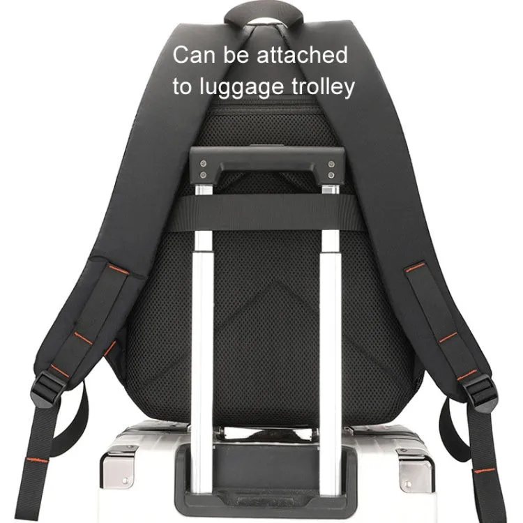 WEPOWER Shoulder Bag Men Large Capacity Business Travel Computer Backpack(Black)