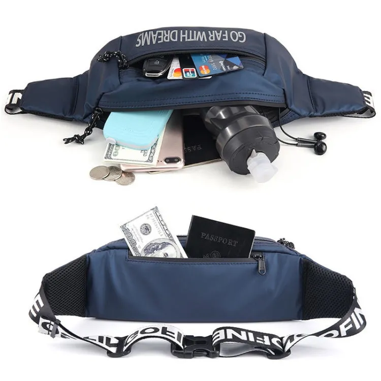 YIPINU YQM-D1 Multi-function Outdoor Fashion Mobile Phone Crossby Waist Bag Storage Chest Bag(Dark Blue)