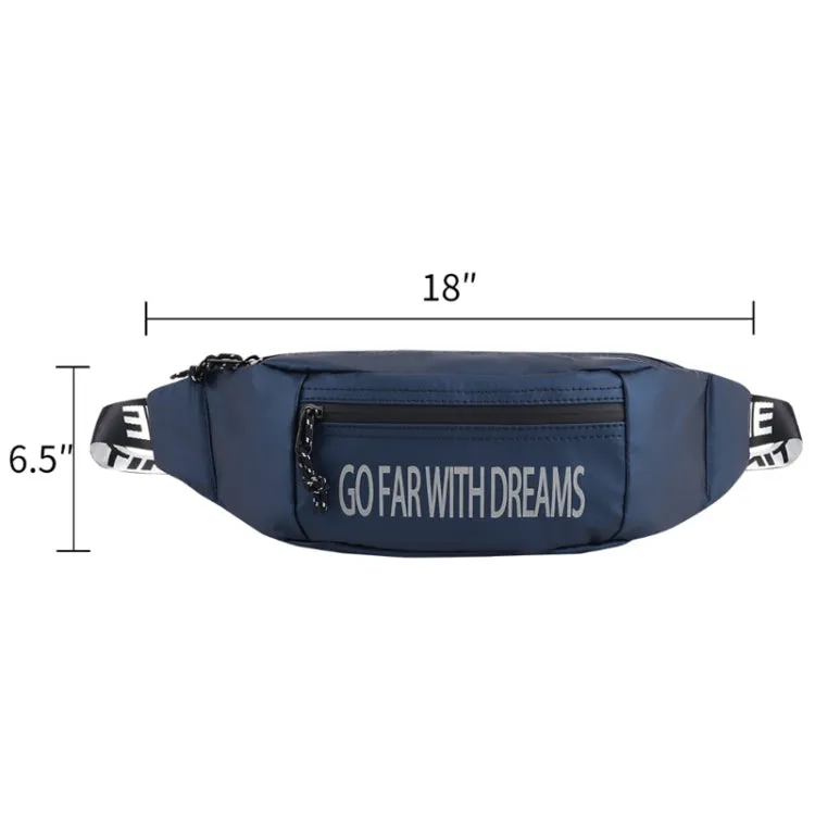YIPINU YQM-D1 Multi-function Outdoor Fashion Mobile Phone Crossby Waist Bag Storage Chest Bag(Dark Blue)